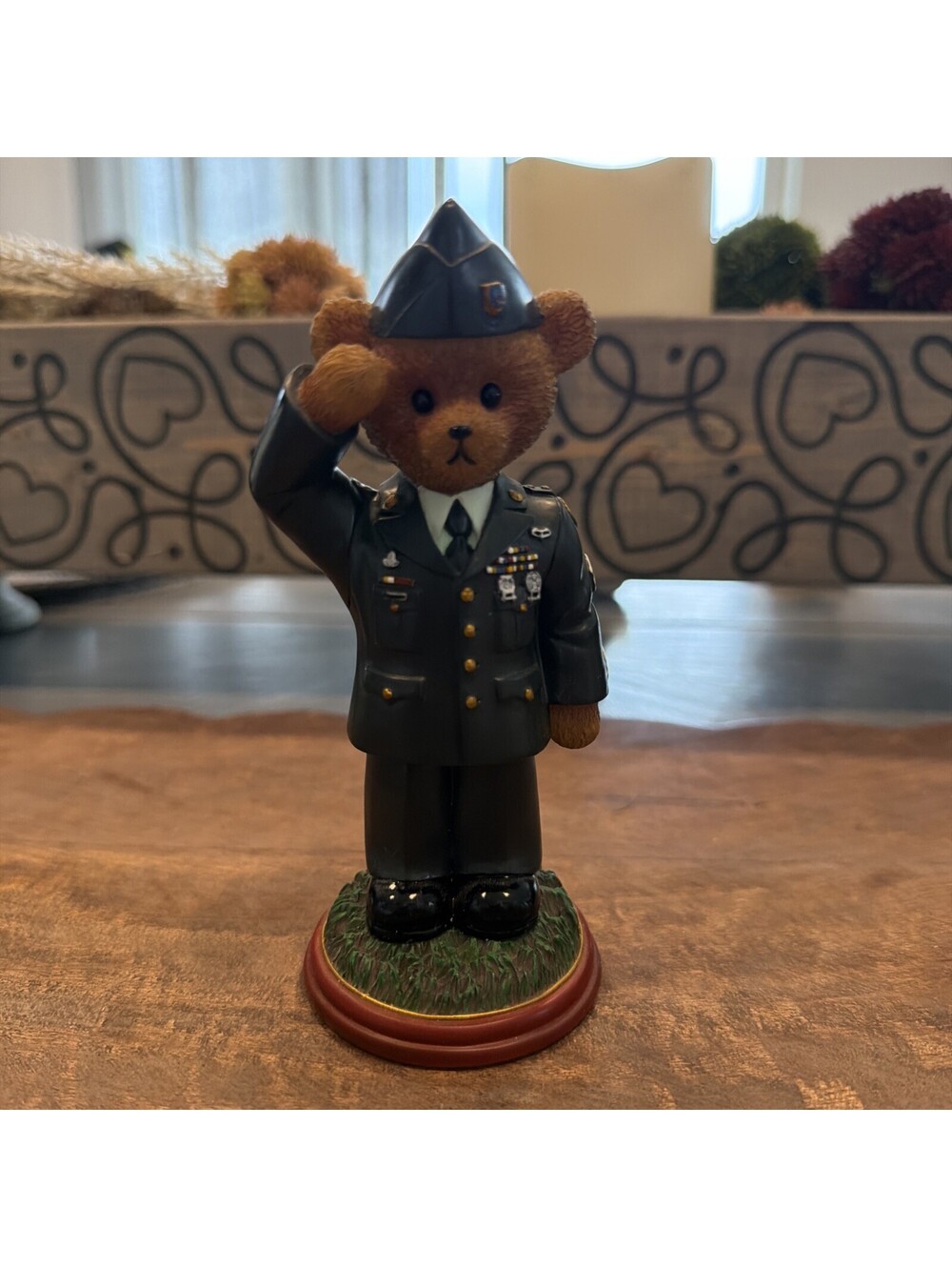 Faithful Fuzzies Proud To Serve Army Bears Figurine Hamilton Collection